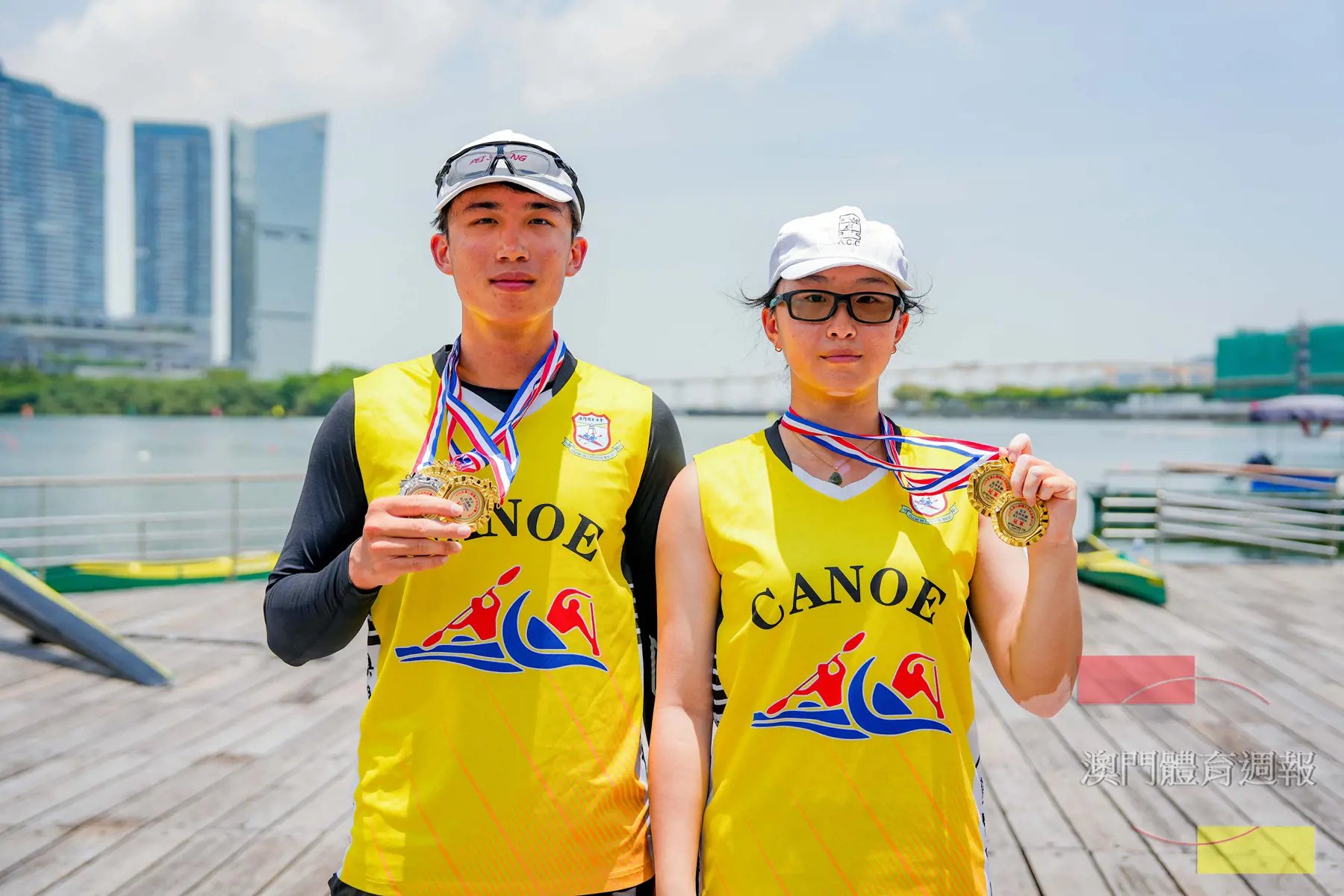 副3 王乘宗（左）與王焯瑤雙雙於皮艇項目收穫兩金.JPG